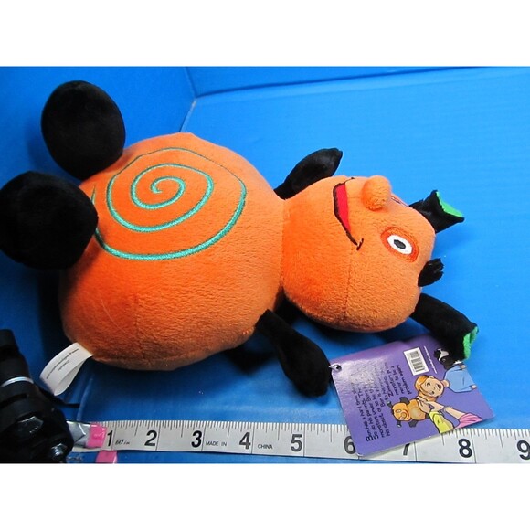 Goodbye Monsters Zimbobo Plush Toy Curto 8” Orange Black Stuffed Animal w/Tag - Picture 7 of 7